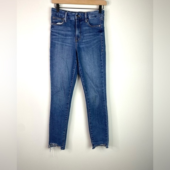 Good American Jeans Raw Hem Slim Fit 26 - Picture 1 of 8